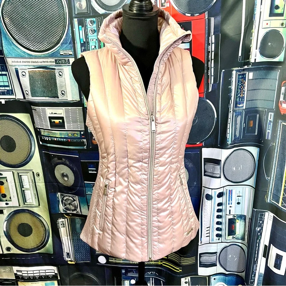 Calvin Klein Performance Rose Gold Puffer Vest Women’s Size Small